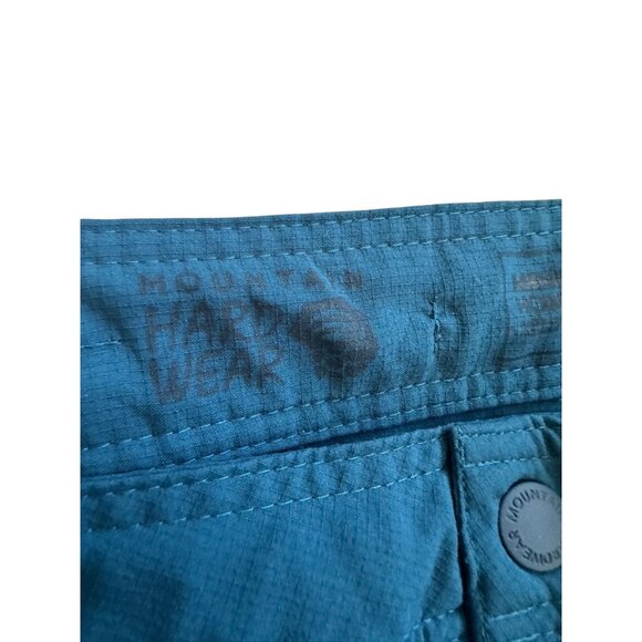 MOUNTAIN HARD WEAR Men's Vintage 90s Blue Tech Shorts Size 42 - Picture 6 of 7